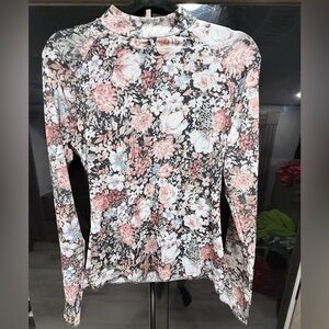 Floral Long Sleeve Women's Top